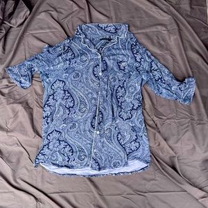 Lauren Ralph Lauren Regular Button Up Night Gown